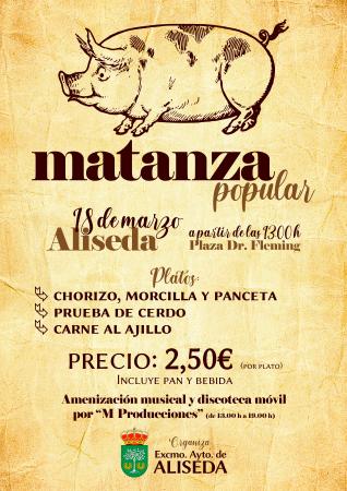 Imagen Matanza Popular de Aliseda 2023